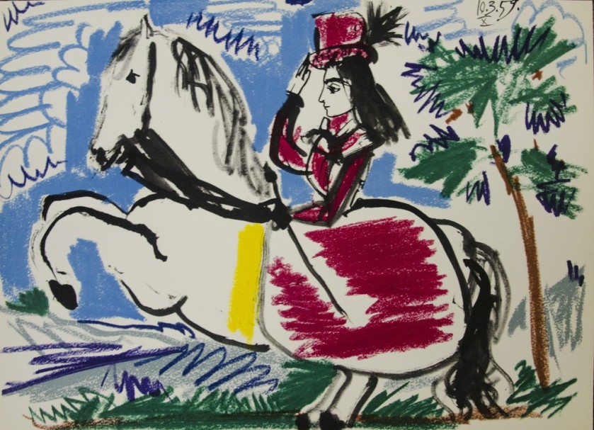 Pablo Picasso Nina a caballo X